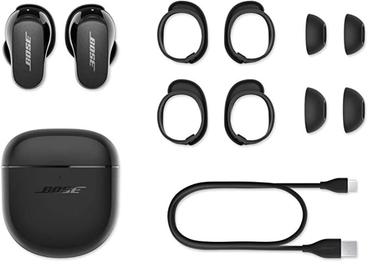 صورة Bose QuietComfort Earbuds II Noise-Canceling True Wireless In-Ear Headphones (Triple Black)