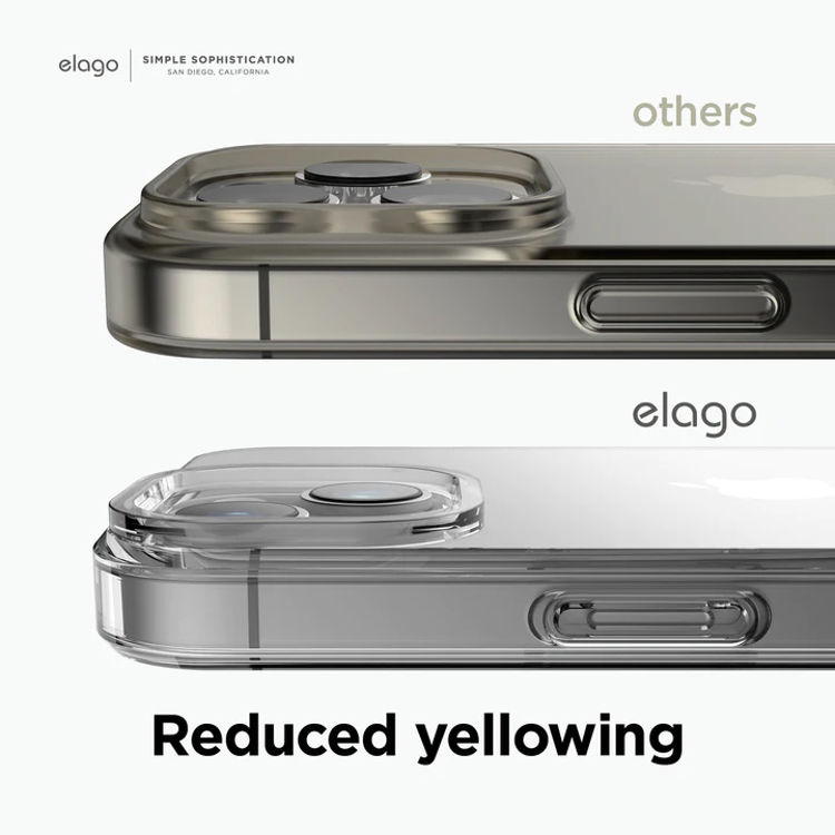 صورة elago Hybrid Clear Case for iPhone 14 (Black)