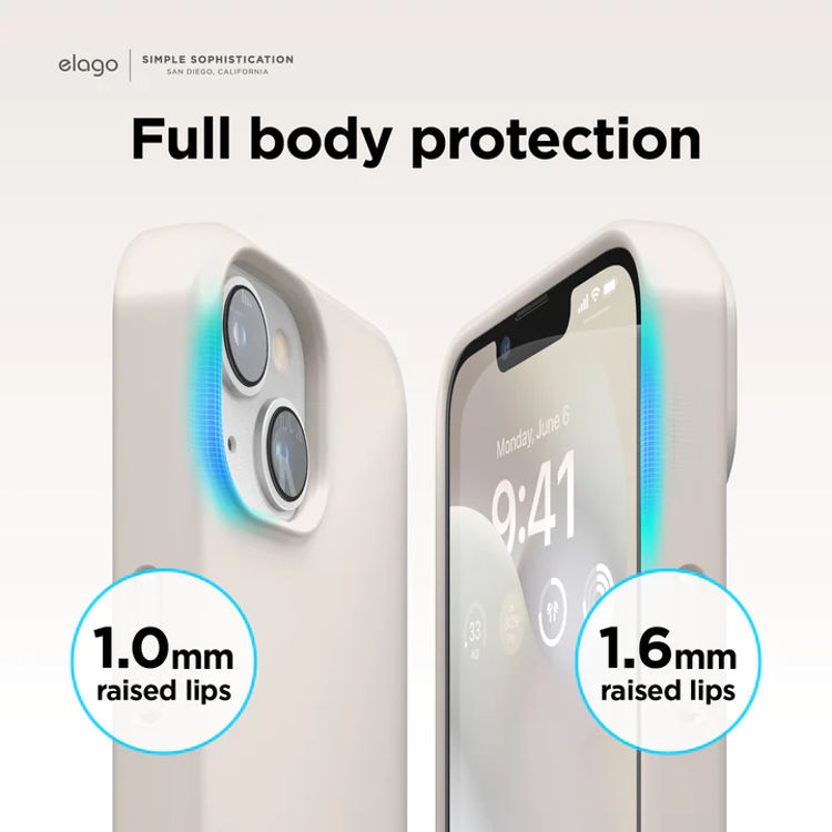 صورة elago Premium Silicone Case for iPhone 14 (Dark Gray)