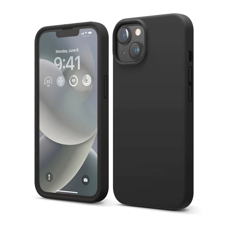 صورة elago Premium Silicone Case for iPhone 14 Max (Black)