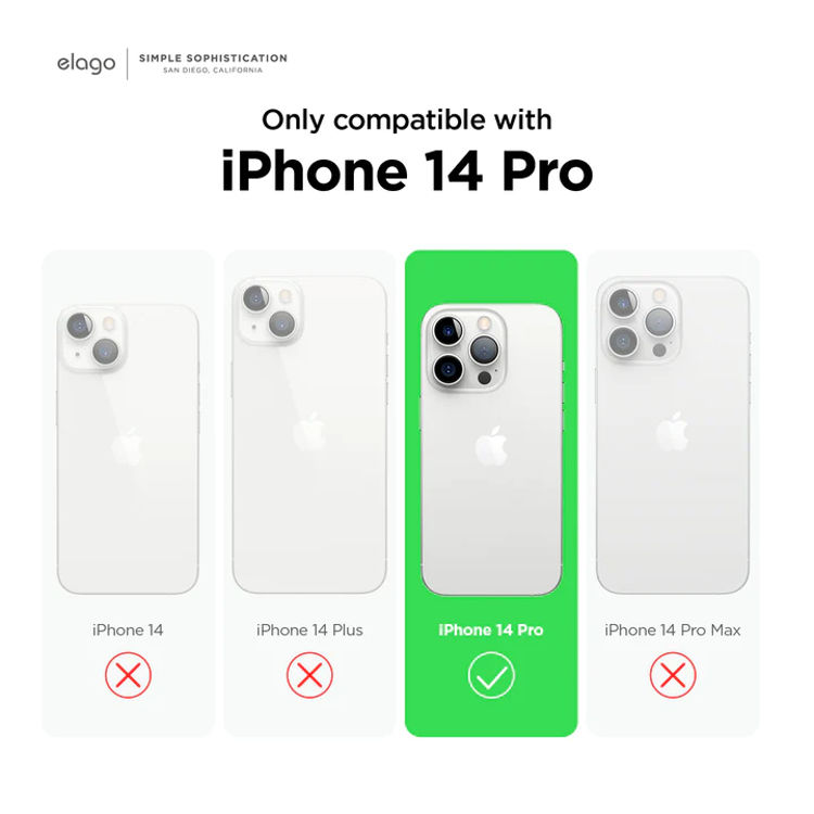 صورة elago Premium Silicone Case for iPhone 14 Pro (Lovely Pink)