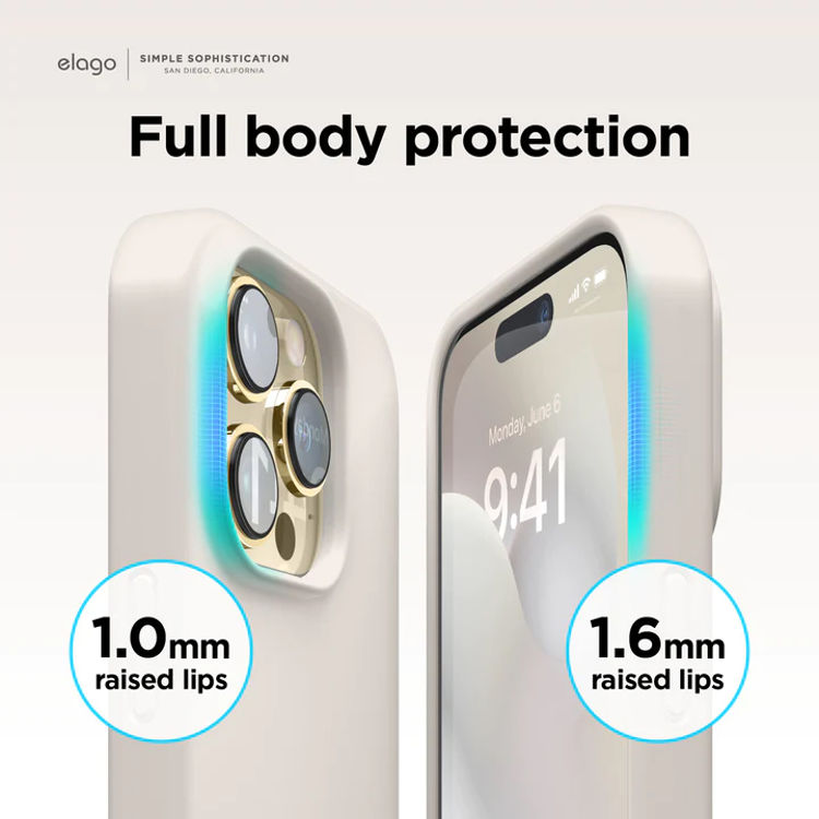 صورة elago Premium Silicone Case for iPhone 14 Pro Max (Dark Gray)