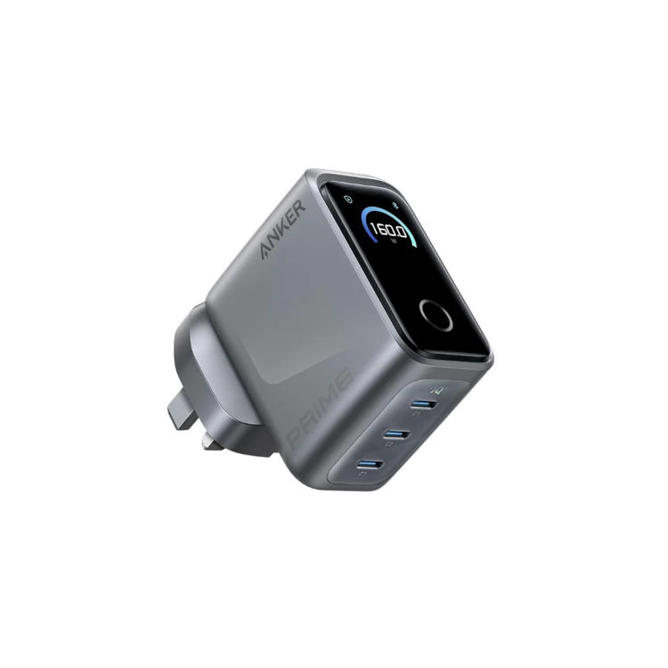Picture of Anker 160W 3-Port Type-C Wall Charger with Smart Display Gray
