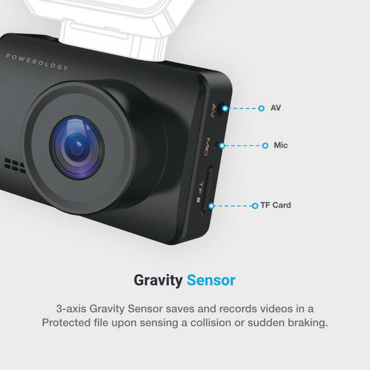 صورة Powerology Dash Camera HD Display