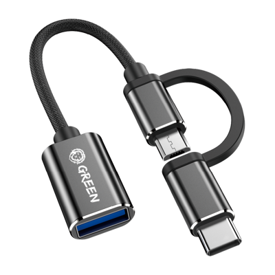 Picture of Green 2 in 1 OTG ( Micro / Type-C ) - Black
