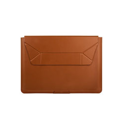 Picture of Uniq Oslo Laptop Sleeve with Foldable Stand (Up to 14") - TOFFEE BROWN