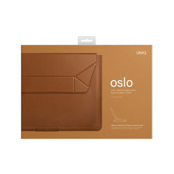 Picture of Uniq Oslo Laptop Sleeve with Foldable Stand (Up to 14") - TOFFEE BROWN