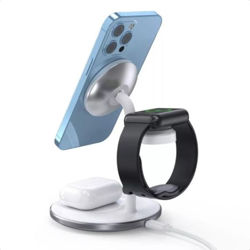 Picture of CHOETECH MAGLEAP DUO 3IN 1 MAGNETIC WIRELESS CHARGING STAND