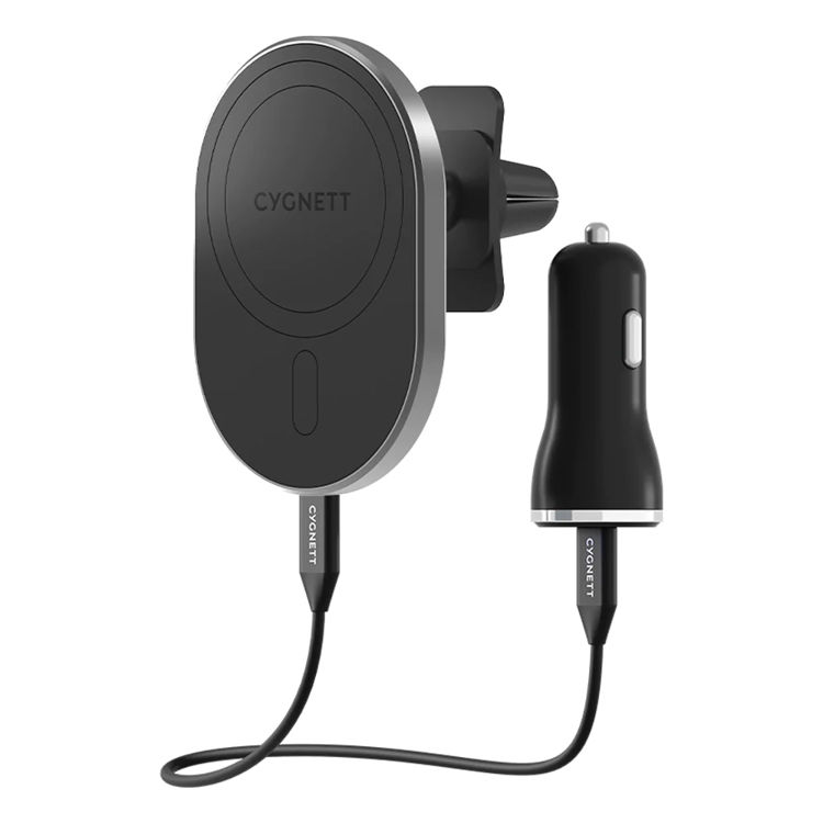 صورة Cygnett MagHold Magnetic Car Wireless Charger - Vent