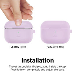 Picture of Elago Silicone Hang Case for AirPods Pro 2nd Gen - Lavender