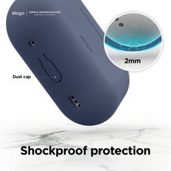 Picture of Elago Silicone Hang Case for AirPods Pro 2nd Gen - Jean Indigo