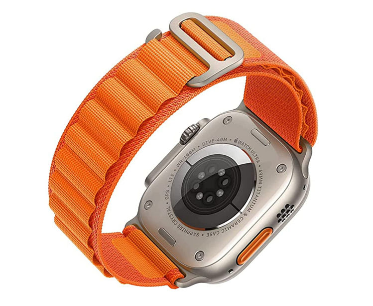 صورة Green Lion Ultra Series 49 Watch Strap for Apple Watch – 42mm /44mm/45mm - Orange