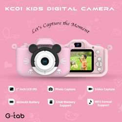 Picture of G-TAB KC01 Kids Camera Pink