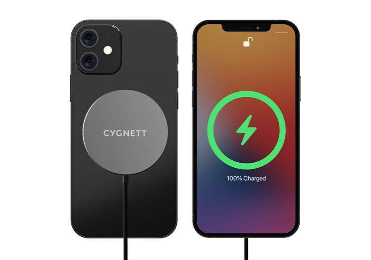 صورة Cygnett MagCharge 1.2m Magnetic Wireless Charging Cable - Black