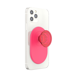 Picture of PopSockets: PopGrip for MagSafe Phone Stand and Grip - Translucent Neon Pink