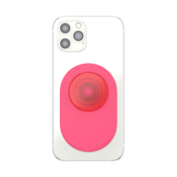 Picture of PopSockets: PopGrip for MagSafe Phone Stand and Grip - Translucent Neon Pink