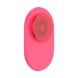 Picture of PopSockets: PopGrip for MagSafe Phone Stand and Grip - Translucent Neon Pink