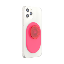 Picture of PopSockets: PopGrip for MagSafe Phone Stand and Grip - Translucent Neon Pink