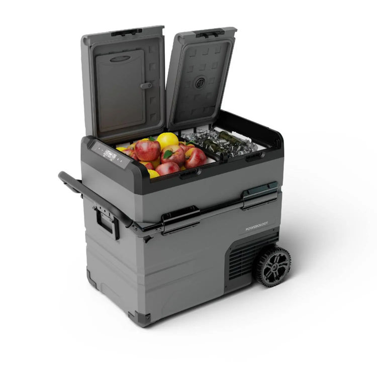 صورة Powerology Smart 55L Fridge & Freezer with Dual Compartment - Black