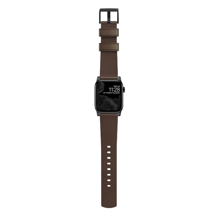 صورة Nomad Modern Leather Strap for Apple Watch - 44mm/45/49mm – Classic Brown