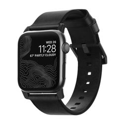 Picture of Nomad Modern Leather Strap for Apple Watch - 44mm/45/49mm – Black