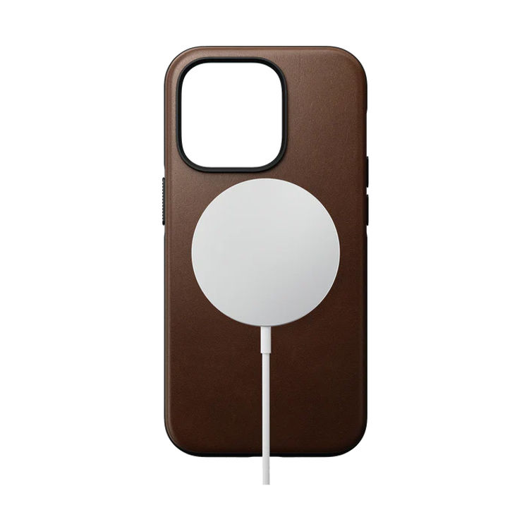 صورة Nomad Modern Leather Case for iPhone 14 Pro Max - Rustic Brown