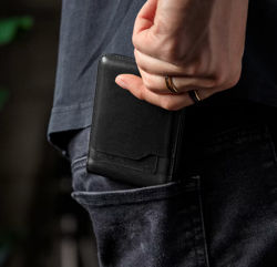 Picture of Nomad Bifold Leather Wallet -  Black