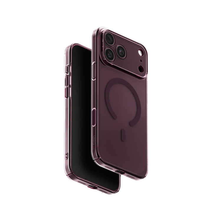 Picture of UNIQ HYBRID IPHONE 18 PRO (2026) 6.3 MAGCLICK CHARGING AIRSUIT - GLOSSY BURGUNDY