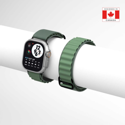 Picture of Levelo Ace Loop Nylon Strap for Apple Watch 49/45mm - Green