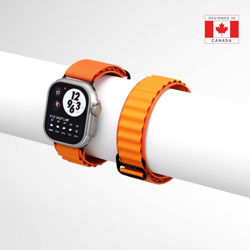 Picture of Levelo Ace Loop Nylon Strap for Apple Watch 49/45mm - Orange