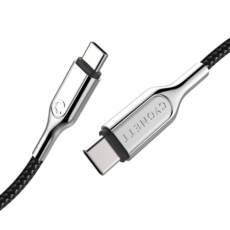 صورة Cygnett Armour 2.0 USB-C to USB-C 5A/100W 1M (Black)