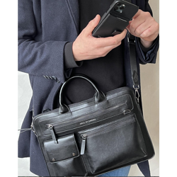 Picture of IDeal of Sweden Leather Laptop Bag -Black