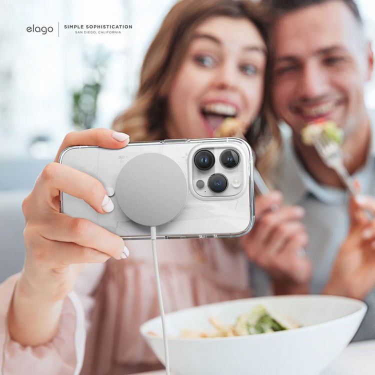 Picture of Elago Magnetic Hybrid case iPhone 15 ProMax white_ES15MSHB67PRO-TRWH