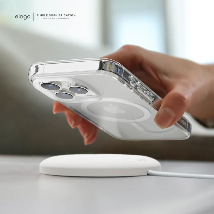 Picture of Elago Magnetic Hybrid case iPhone 15 ProMax white_ES15MSHB67PRO-TRWH