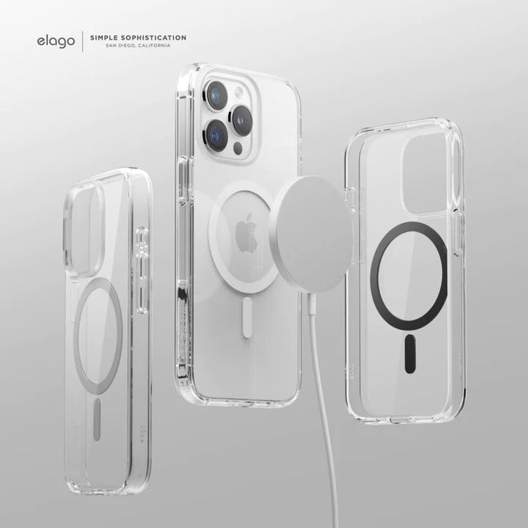 Picture of Elago Magnetic Hybrid case iPhone 15 ProMax white_ES15MSHB67PRO-TRWH