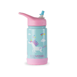 Picture of FROST 12oz Kids Trimax Straw Top Stainless Steel BPA Free Unicorn_FRST12UN