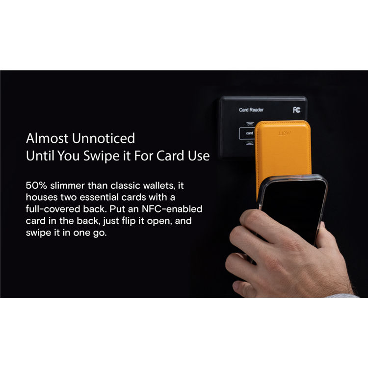 صورة MOFT Snap Flash Wallet Stand MagSafe Compatible- HELLO YELLOW