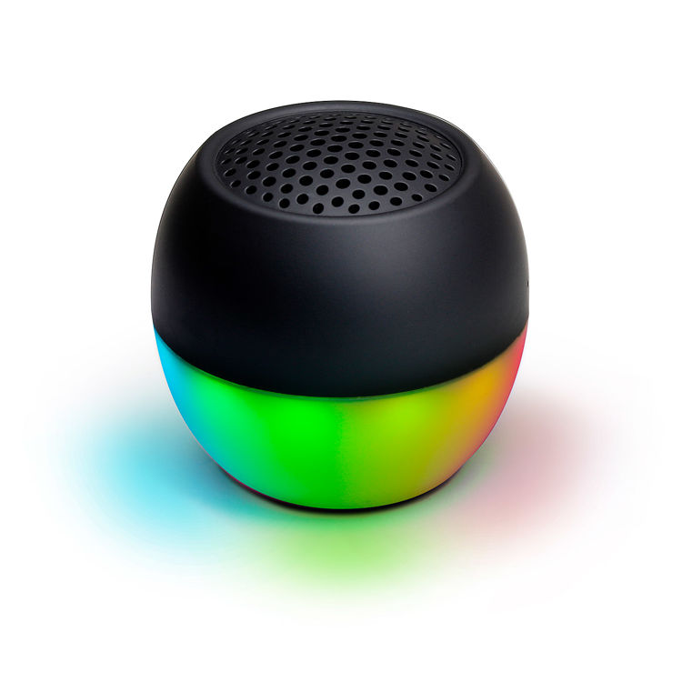 صورة Boompods Soundflare micro speaker with beat driven lights - Black