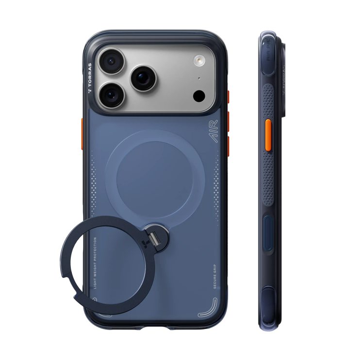 Picture of Torras Ostand Q3 Air iPhone 18 Pro Deep Blue