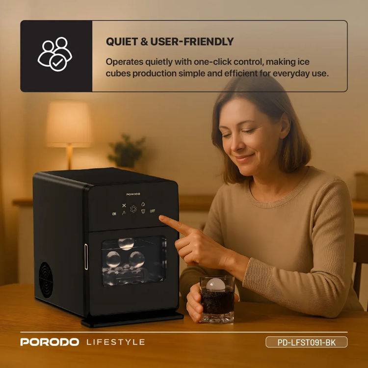 Picture of Porodo Lifestyle Sphere Shaped 260W Dual Sphere Ice Maker 1.6L