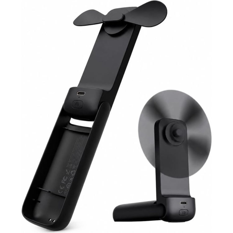 Picture of Aecooly Pocket01 Mirror Foldable HandheldFan Black_PF01-H-BLK