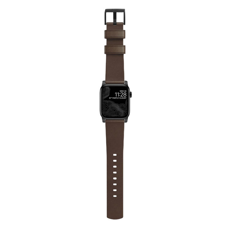 Picture of Nomad Modern Leather Strap for Apple Watch - 44mm/45/49mm – Classic Brown
