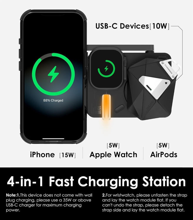 Picture of Aulumu Magnetic-Compatible M01 4-in-1 Wireless Charging Station
