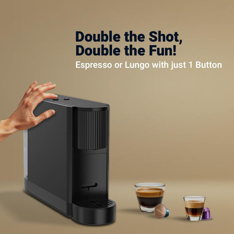 Picture of  Lepresso 20 Bar Coffee Machine with 500ml Water Capacity and Cupsule Storage - Black