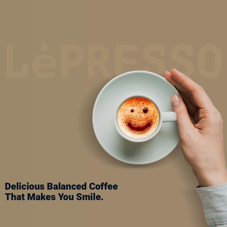 Picture of  Lepresso 20 Bar Coffee Machine with 500ml Water Capacity and Cupsule Storage - Black