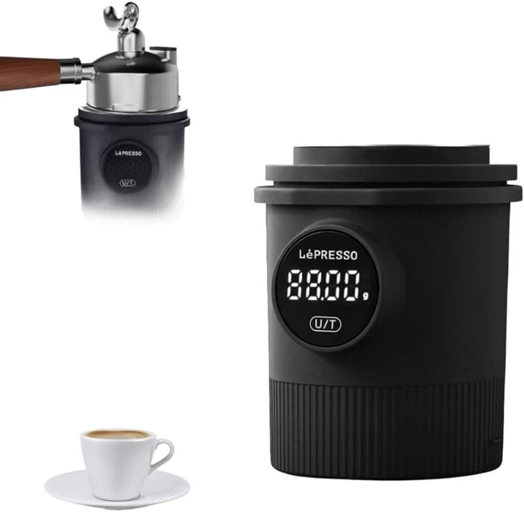 Picture of  LePresso Dosing cup scale 850mAh rechargeable Suitable for 58mm portafilter - Black