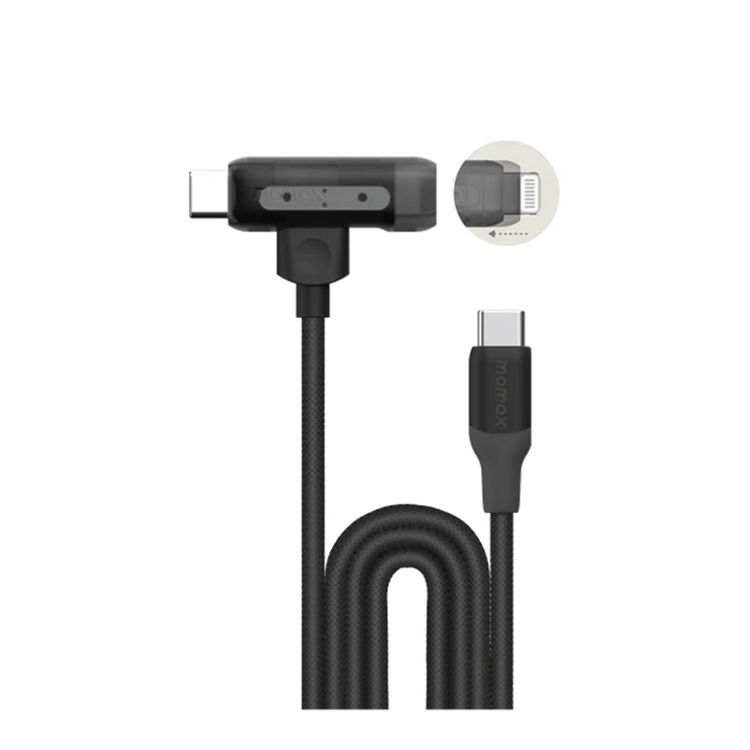 Picture of Momax 1-Link Flow Duo 2-in-1 USB-C to Lightning Braided Cable (1.5m)