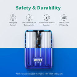 Picture of ZENDURE SUPER MINI EXTERNAL BATTERY WITH USB-C 10000mAh_BLUE