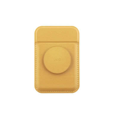 Picture of UNIQ FLIXA MAGNETIC CARD HOLDER AND POP-OUT GRIP-STAND - CANARY (CANARY YELLOW)