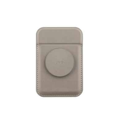 Picture of UNIQ FLIXA MAGNETIC CARD HOLDER AND POP-OUT GRIP-STAND - FLINT GREY (GREY)